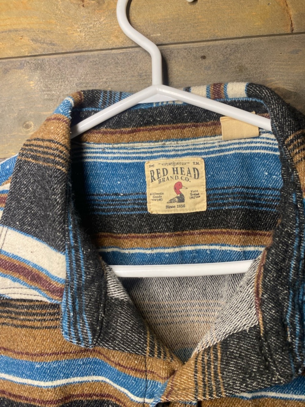 Men’s 2XL Red Head brand Co thick flannel sweater/ light jacket brown blue